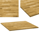 Lauaplaat tammepuidust, &uuml;mmargune, 23 mm, 80 x 80 cm