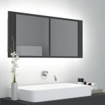 LED-peeglikapp hall 100x12x45 cm, akr&uuml;&uuml;l