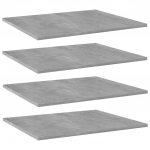 Riiuliplaadid 4 tk, betoonhall, 60x50x1,5 cm, puitlaastplaat
