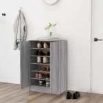 Jalatsikapp, hall sonoma tamm, 60x35x92 cm, tehispuit