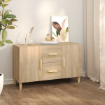 Puhvetkapp, sonoma tamm, 100 x 36 x 60 cm, tehispuit