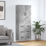 K&otilde;rge kapp, betoonhall, 69,5 x 34 x 180 cm,tehispuit