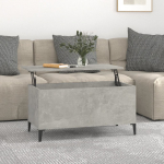 Diivanilaud, betoonhall, 90 x 44,5 x 45cm, tehispuit