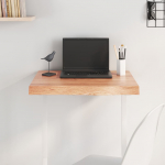 Lauaplaat, helepruun, 60 x 60 x (2-6) cm, t&ouml;&ouml;deldud tammepuit