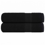 Saunalinad 2 tk, must, 100x150 cm, 360 gsm, 100% puuvill