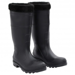 Eemaldatava voodriga kummikud, must, suurus 41, pvc