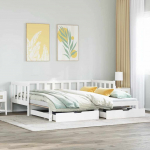 DIIVANVOODI V&Auml;LJAT&Otilde;MMATAVA OSAGA, MADRATSITA, VALGE, 90X200 CM