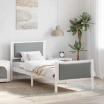 Voodiraam peatsiga Helehall 80 x 200 cm kangas