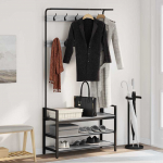 Riidepuu riiuliga hall sonoma 95 x 34 x 184 cm tehispuit