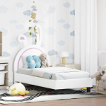 Kuni 3-aastase Voodiraam koos peatoega Valge 70 x 140 cm PU