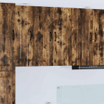 K&ouml;&ouml;gikapp 2 tk suitsetatud tamm 30 x 31 x 80 cm tehispuit