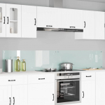 K&ouml;gi splashback 2 tk valge 120 x 40 cm karastatud klaas
