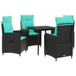 Diivanilaua komplekt 5 pcs PE rattan ja pulberkattega teras