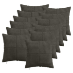 Diivanipadi 12 tk ALMELO antratsiit 50 x 50 cm manchester