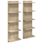 Seinariiul 2 pcs Sonoma tamm 30 x 15 x 100 cm Tehispuit