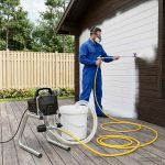 Airless v&auml;rvip&uuml;stol 10 m pihustustoru 220V 2L/min 227 bar Must