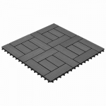 Terrassiplaat 22 pcs Hall 30 x 30 cm Puitplastik