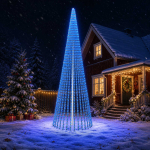 LED j&otilde;ulupuu 470 cm 1504 LED-i Sinine Teras Roheline