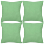 Diivanipadja katted 4 tk 40 x 40 cm roheline