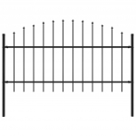 Piirdeaed teravatipuline, teras, (1-1,25) x 1,7 m, must