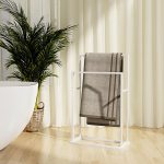 Eraldiseisev r&auml;tikurest, valge, 48 x 24 x 78,5 cm, raud