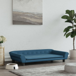 Koeravoodi, sinine, 100 x 50 x 21 cm, samet