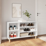 Jalatsikapp, valge, 102 x 36 x 60 cm, tehispuit