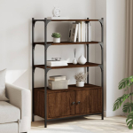 Raamaturiiul 3 korrust, pruun tamm, 70x30x109,5 cm, tehispuit
