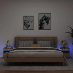 LED-VALGUSTITEGA &Ouml;&Ouml;KAPID 2 TK ARTISAN OAK 40X39X48,5 CM