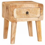 Otsalaud sahtliga pruun 40 x 32 x 46 cm tugev mango puu