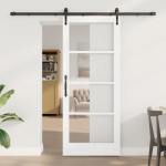 Liuguks valge 83 x 202 cm puit ja metall