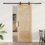 Liugukse komplekt manuaalne naturaalne ja must 78 x 211 cm