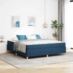 Voodiraam madratsiga Sinine 180 x 200 cm kangas