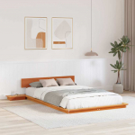 Voodiraam Pruun 120 x 190 cm puit