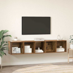 TV kapi komplekt Seinale kinnitatav 2 tk Vana puit Tehispuit