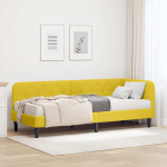 Nurga voodiraam Kollane 80 x 200 cm Samet