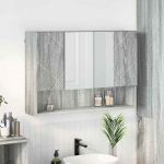 Peeglikapp ladustamisega Hall Sonoma 80 x 17 x 55 cm Tehispuit