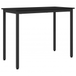 Laud must tamm 100 x 50 x 76,5 cm t&ouml;&ouml;deldud puit ja teras