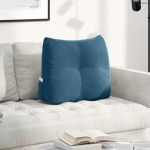 Seljatugi padi sinine 60 x 24 x 50 cm samet
