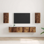 TV Seina Kapp 2 tk Vana puit 30 x 31 x 60 cm Tehispuit