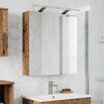 Vannitoa peeglikapp Vana puit 60 x 14,5 x 70 cm Tehispuit