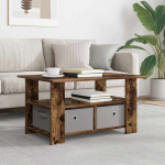 Kohvilaud sahtliga Suitsetatud tamm 77 x 55 x 42 cm Tehispuit