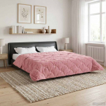 Suvised teki Roosa 220 x 260 cm Mikrokiud ja Teddy villa