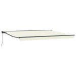 Manuaalne kokkuklapitav varikatus cream 4 &times; 3,5 m