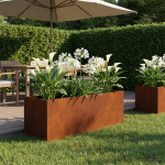 Aia istutuskast rooste 60 x 20 x 20 cm ilmastikukindel teras