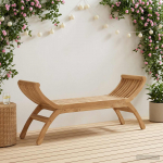 Aiapink 2-Istekohtade arv 126 cm Tugev teakpuit Naturaalne