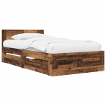 Peatsiga voodiraam Vana puit 80 x 200 cm Tehispuit