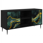 Telerikapp WIJHE 102 x 33 x 51 cm Must tamm Tehispuit