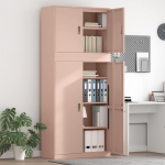 Hoiukapp 2 tk Roosa 90 x 40 x 210 cm Teras Lukustatav