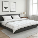 Tekk ja padjakomplekt 3 tk 200x240 cm Talv 450 GSM Vill Valge